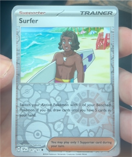 2024 Pokémon Scarlet & Violet Surging Sparks #187 Surfer — front