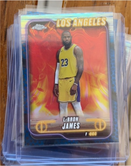 2024-25 Topps Chrome #22 LeBron James — front