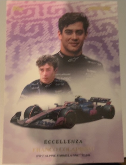 2025 Topps Eccellenza Formula 1 F1 Franco Colapinto — front