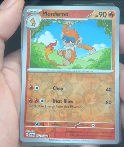 2024 Pokemon SV06: Twilight Masquerade #032 Monferno — front