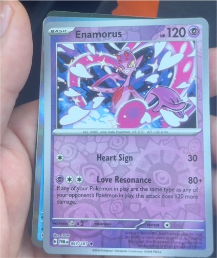 2024 Pokémon Scarlet & Violet Twilight Masquerade #093 Enamorus — front