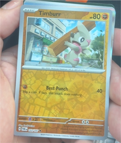 2024 Pokémon Twilight Masquerade #103 Timburr — front