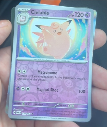 2022 Pokémon SV06: Twilight Masquerade #079 Clefable — front