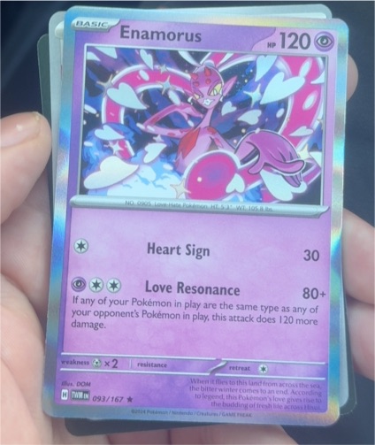 2023 Pokemon Scarlet & Violet Twilight Masquerade #093 Enamorus — front
