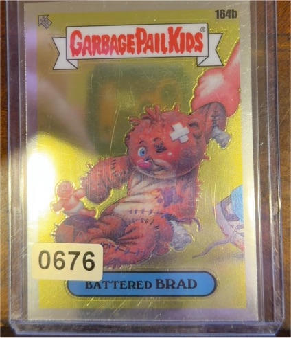 2021 Topps Chrome Garbage Pail Kids Series 4 #164b Battered Brad — front