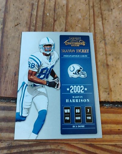 2002 Playoff Contenders #32 Marvin Harrison — front