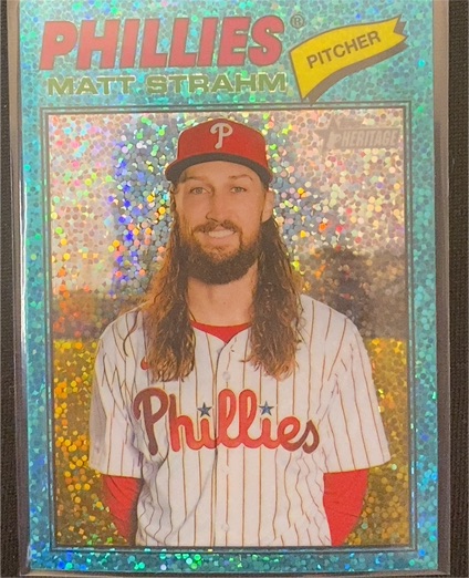 2026 Topps Heritage #193 Matt Strahm — front