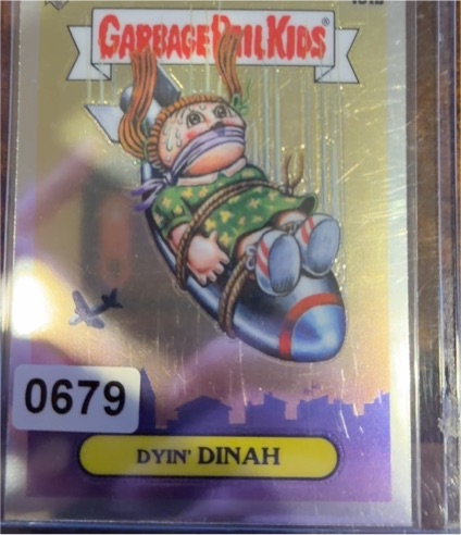 2021 Topps Chrome Garbage Pail Kids Series 4 #151b Dyin' Dinah — front