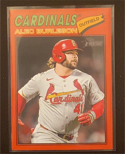 2026 Topps Heritage #165 Alec Burleson — front