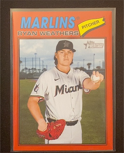 2026 Topps Heritage #307 Ryan Weathers — front