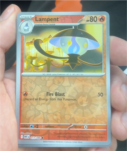 2025 Pokémon SV White Flare #017 Lampent — front