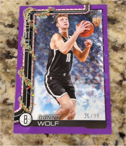 2025-26 Topps Holiday #H187 Danny Wolf — front