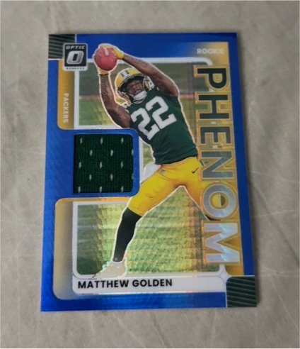 2025 Panini Donruss Optic #RPBH-MGN Matthew Golden Rookie Phenoms Patch — front