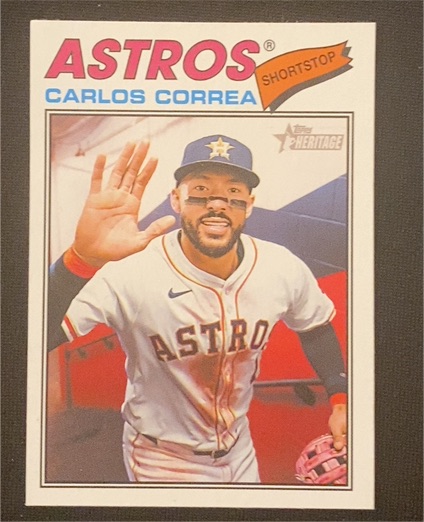2026 Topps Heritage #154 Carlos Correa — front