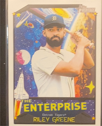 2026 Topps Heritage #TE-RG Riley Greene The Enterprise — front