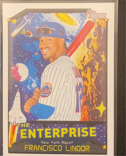 2026 Topps Heritage #TE-FL Francisco Lindor The Enterprise — front