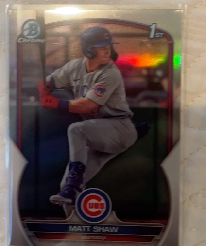 2023 Bowman Draft Chrome #BDC-33 Matt Shaw — front