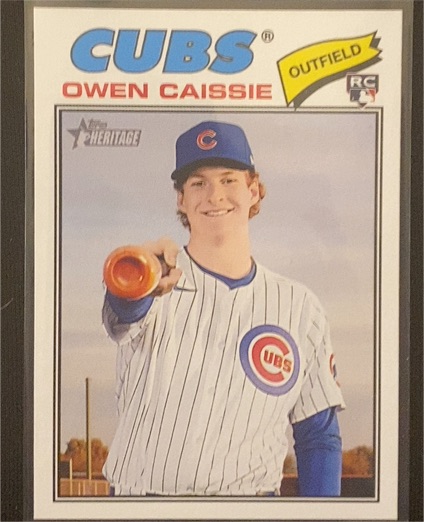 2026 Topps Heritage #360 Owen Caissie — front