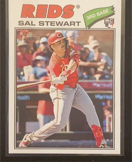 2026 Topps Heritage #221 Sal Stewart — front