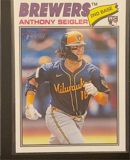 2026 Topps Heritage #128 Anthony Seigler — front