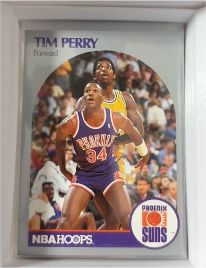 1990-91 NBA Hoops #240 Tim Perry — front