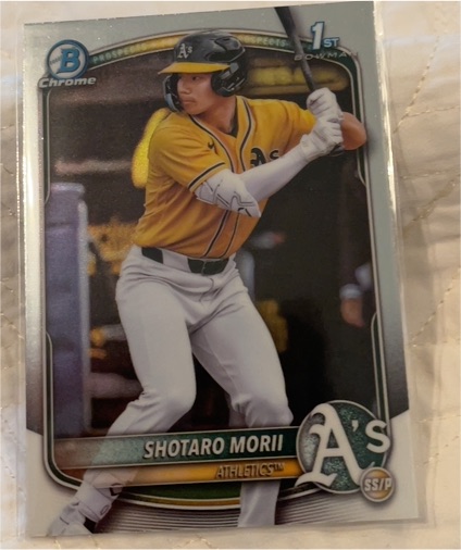 2025 Bowman Chrome #BCP-170 Shotaro Morii — front