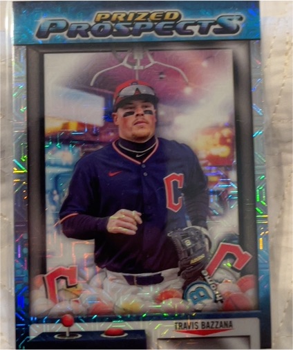 2025 Bowman Draft #PP-13 Travis Bazzana Prized Prospects Mojo Refractor — front
