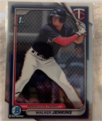 2024 Bowman Chrome #BCP-43 Walker Jenkins — front