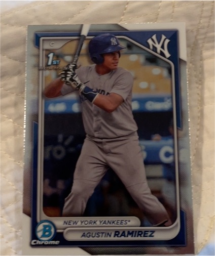 2024 Bowman Chrome #BCP-85 Agustin Ramirez — front
