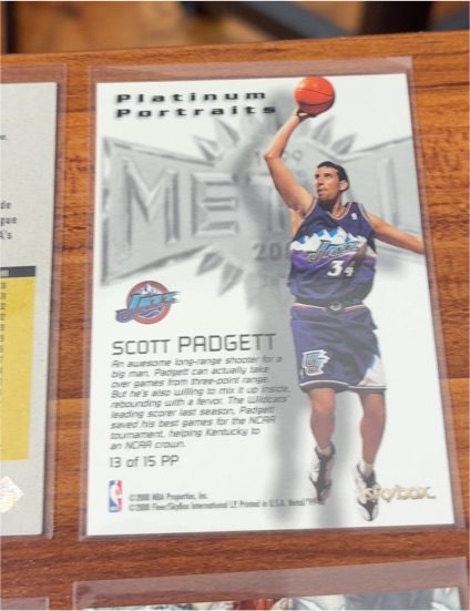 1999-00 Skybox Metal Platinum Portraits #13 Scott Padgett — front