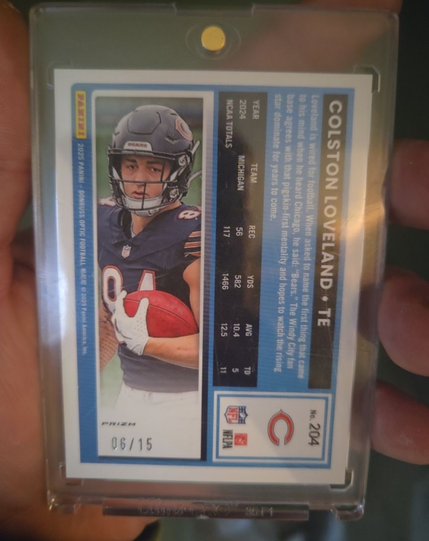 2025 Panini Donruss #204 Colston Loveland — front