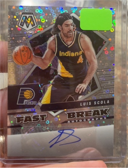 2021-22 Panini Mosaic Fast Break #FBA-LSC Luis Scola — front