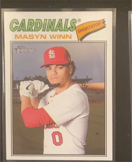 2026 Topps Heritage #358 Masyn Winn — front