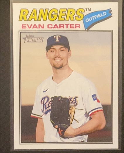 2026 Topps Heritage #244 Evan Carter — front