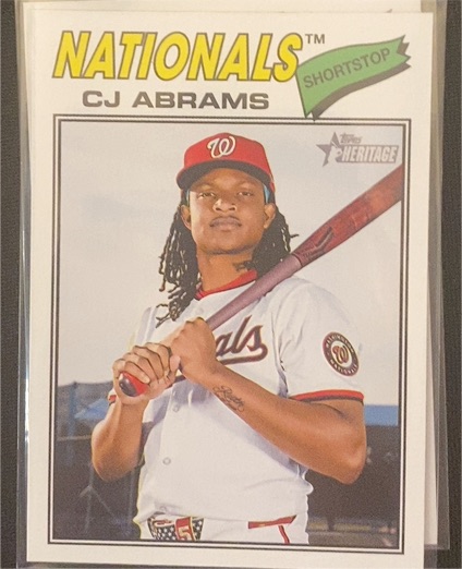 2026 Topps Heritage #349 CJ Abrams — front