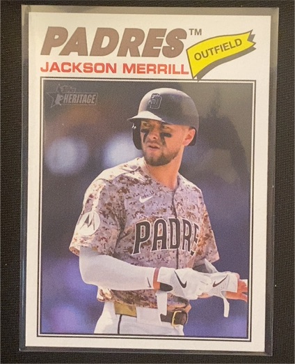 2026 Topps Heritage #351 Jackson Merrill — front