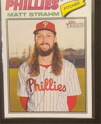 2026 Topps Heritage #193 Matt Strahm — front