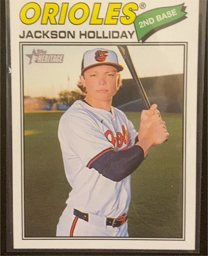 2026 Topps Heritage #218 Jackson Holliday — front