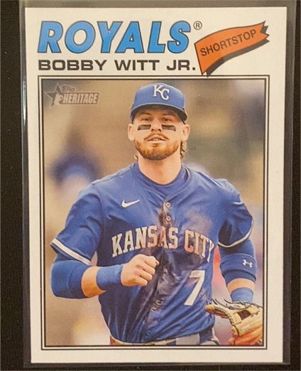 2026 Topps Heritage #160 Bobby Witt Jr. — front