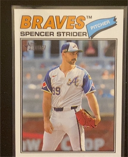 2026 Topps Heritage #41 Spencer Strider — front