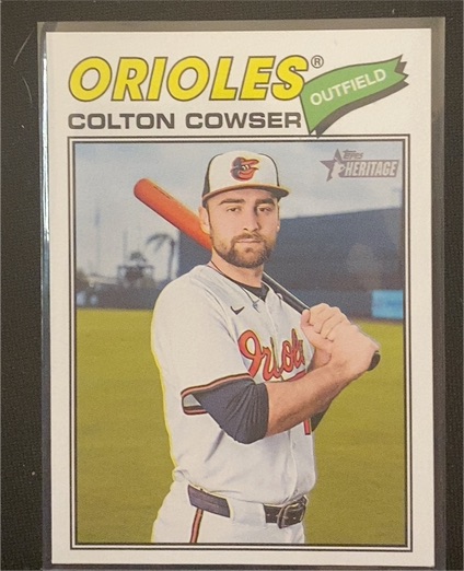 2026 Topps Heritage #338 Colton Cowser — front