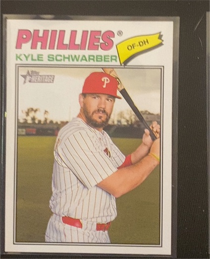 2026 Topps Heritage #159 Kyle Schwarber — front