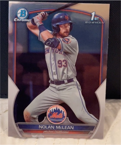 2023 Bowman Chrome #BDC-96 Nolan McLean — front