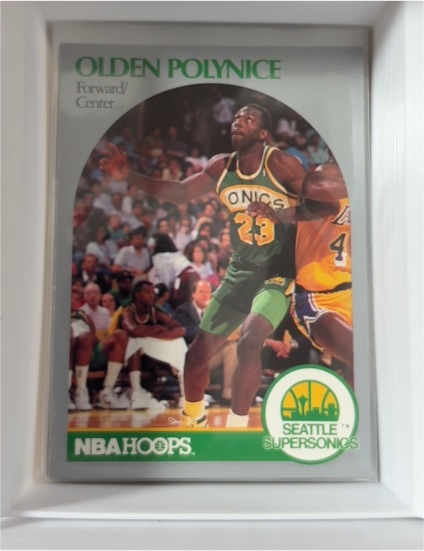 1990-91 Hoops #283 Olden Polynice — front