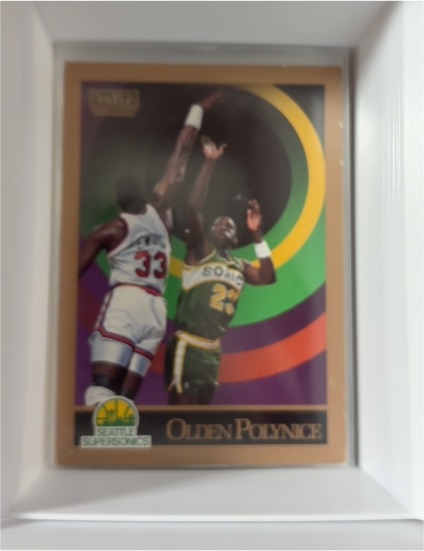 1990-91 Skybox #272 Olden Polynice Seattle Supersonics — front