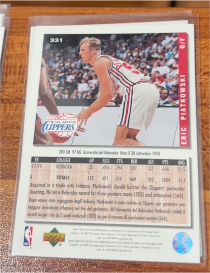 1994 Upper Deck Collector's Choice #331 Eric Piatkowski — front