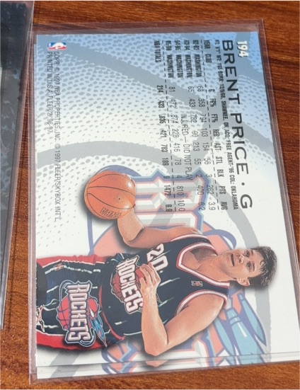 1997-98 Fleer #163 Brent Price Houston Rockets — front
