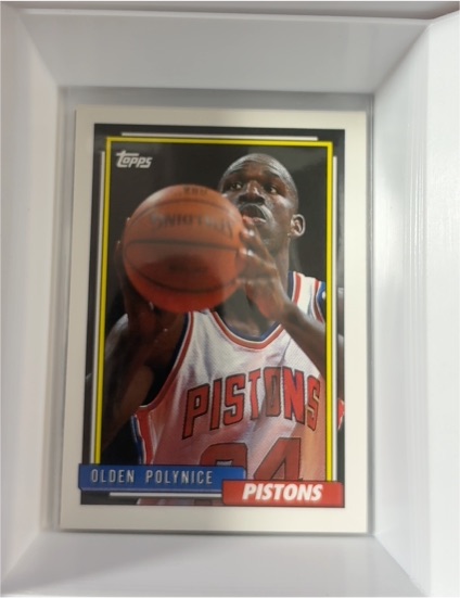 1992 Topps #265 Olden Polynice Detroit Pistons — front