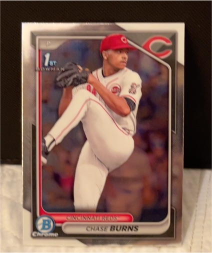 2024 Bowman Draft Chrome #BDC-55 Chase Burns — front