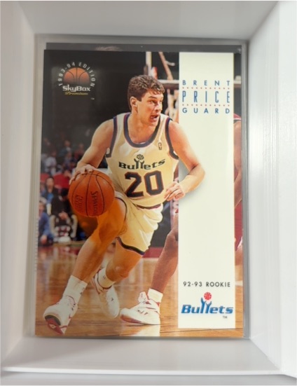 1993-94 SkyBox Premium #185 Brent Price Washington Bullets — front